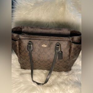 Coach Brown Signature Tote